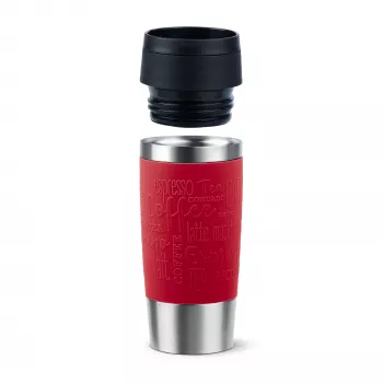 EMSA Travel Mug Classic N2020400 ceļojumu krūze 360 ml Melna, Sarkana, Nerūsējošais tērauds