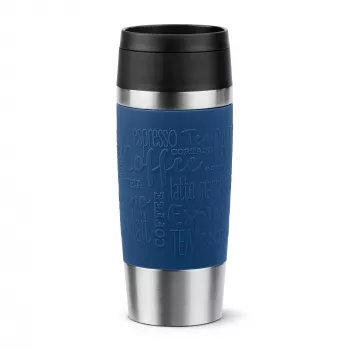 EMSA Travel Mug Classic N2020300 ceļojumu krūze 360 ml Melna, Zila, Nerūsējošais tērauds Nerūsējošais tērauds