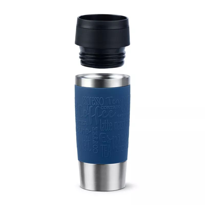 EMSA Travel Mug Classic N2020300 ceļojumu krūze 360 ml Melna, Zila, Nerūsējošais tērauds Nerūsējošais tērauds