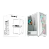 GIGABYTE C301GW datora korpuss Midi Tower balts