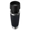 EMSA Travel Mug Waves Grande 500 ml melns, nerūsējošais tērauds