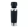 EMSA Travel Mug Waves Grande 500 ml melns, nerūsējošais tērauds