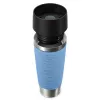 EMSA Travel Mug Waves Grande 500 ml zils, nerūsējošais tērauds