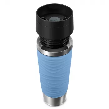 EMSA Travel Mug Waves Grande 500 ml zils, nerūsējošais tērauds
