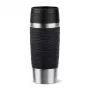 EMSA Travel Mug Waves 360 ml melns nerūsējošā tērauda ceļojuma krūze