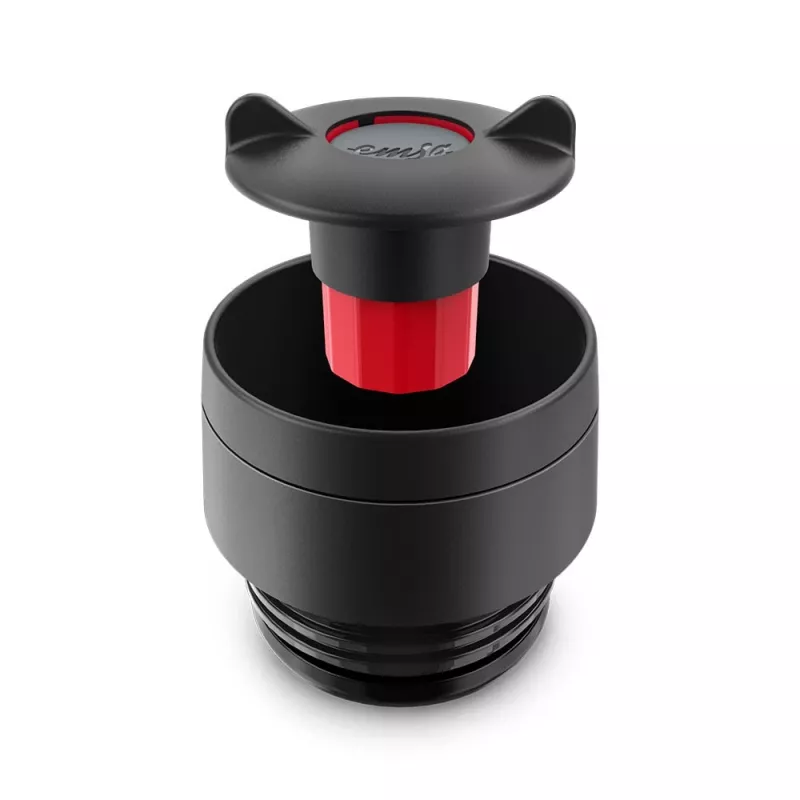 EMSA Travel Mug Waves 360 ml melns nerūsējošā tērauda ceļojuma krūze