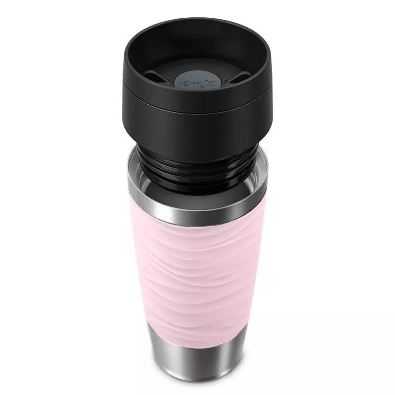 EMSA Travel Mug Waves 360 ml rozā nerūsējošā tērauda ceļojumu krūze