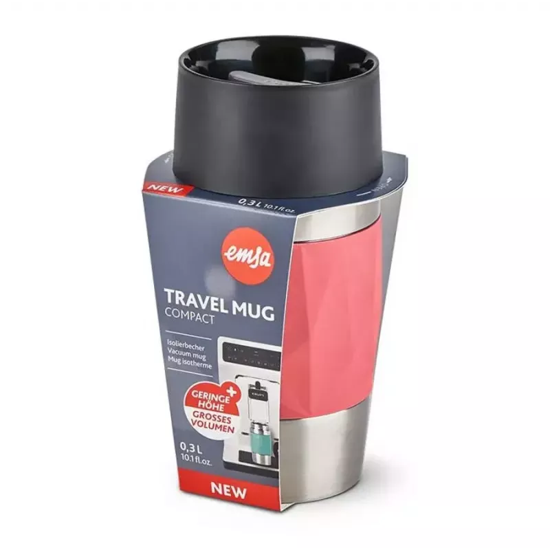 EMSA N21604 0,3 l termokrūze, koraļļu krāsā, nerūsējošais tērauds