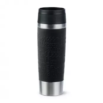 EMSA Travel Mug Classic N2022000 ceļojumu krūze 500 ml melna, nerūsējošais tērauds nerūsējošais tērauds