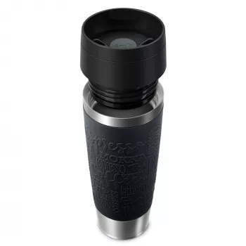 EMSA Travel Mug Classic N2022000 ceļojumu krūze 500 ml melna, nerūsējošais tērauds nerūsējošais tērauds