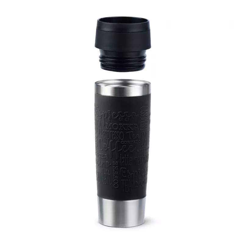 EMSA Travel Mug Classic N2022000 ceļojumu krūze 500 ml melna, nerūsējošais tērauds nerūsējošais tērauds