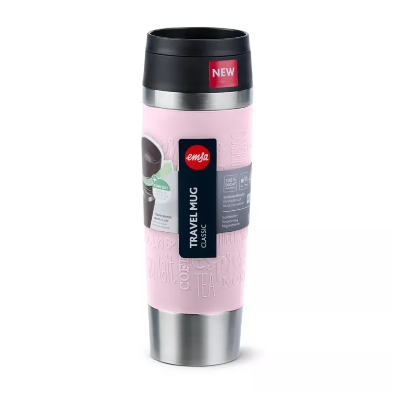 EMSA Travel Mug Classic Grande 500 ml Rozā, Nerūsējošais tērauds