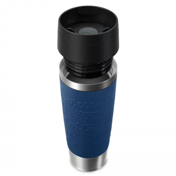 EMSA Travel Mug Classic N2022100 ceļojumu krūze 500 ml Melna, Zila, Nerūsējošais tērauds Nerūsējošais tērauds