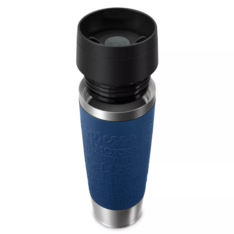 EMSA Travel Mug Classic N2022100 ceļojumu krūze 500 ml Melna, Zila, Nerūsējošais tērauds Nerūsējošais tērauds