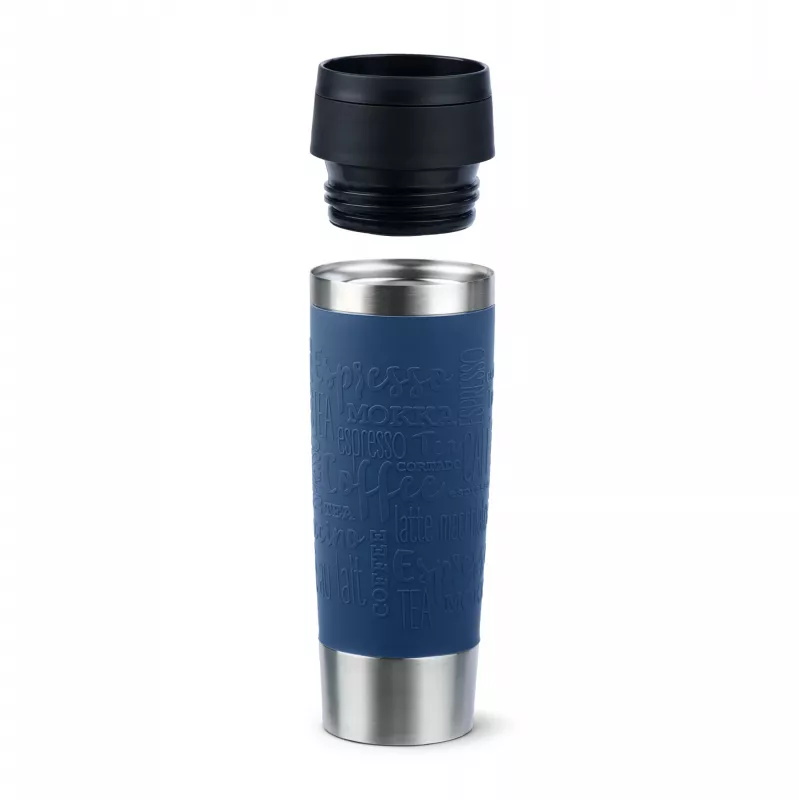 EMSA Travel Mug Classic N2022100 ceļojumu krūze 500 ml Melna, Zila, Nerūsējošais tērauds Nerūsējošais tērauds