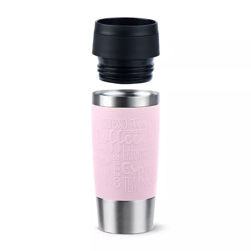 EMSA Travel Mug Classic 360 ml rozā nerūsējošā tērauda ceļojumu krūze
