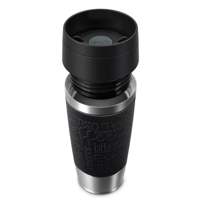 EMSA Travel Mug Classic N2020200 ceļojumu krūze 360 ml Melna, Nerūsējošais tērauds Nerūsējošais tērauds