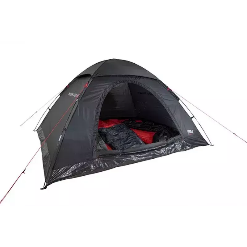 Kupolveida telts High Peak Monodome XL 4 personām melna