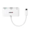 Lindy USB 3.2 Type C uz HDMI pārveidotājs ar USB Type A portu un jaudas piegādi