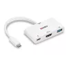 Lindy USB 3.2 Type C uz HDMI pārveidotājs ar USB Type A portu un jaudas piegādi