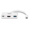 Lindy USB 3.2 Type C uz HDMI pārveidotājs ar USB Type A portu un jaudas piegādi