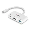 Lindy USB 3.2 Type C uz HDMI pārveidotājs ar USB Type A portu un jaudas piegādi