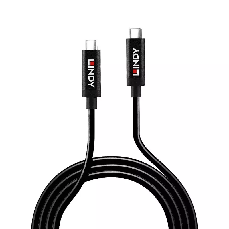 USB kabelis Lindy 3m USB 3.2 Gen 2 C/C Active kabelis