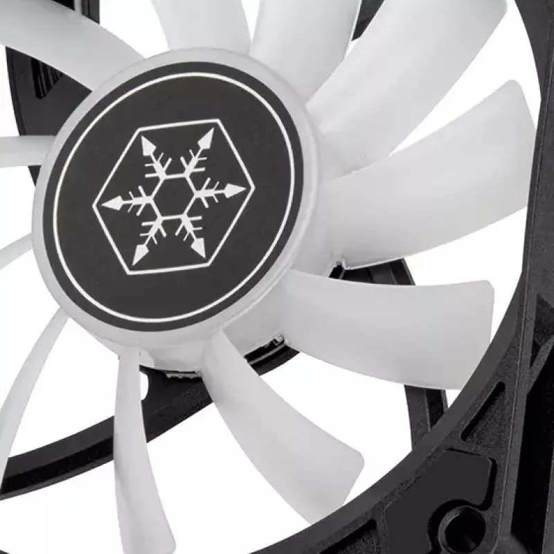 Ventilators Silverstone Air Slimmer 90 ARGB 9,2 cm Melns 500–2500 RPM