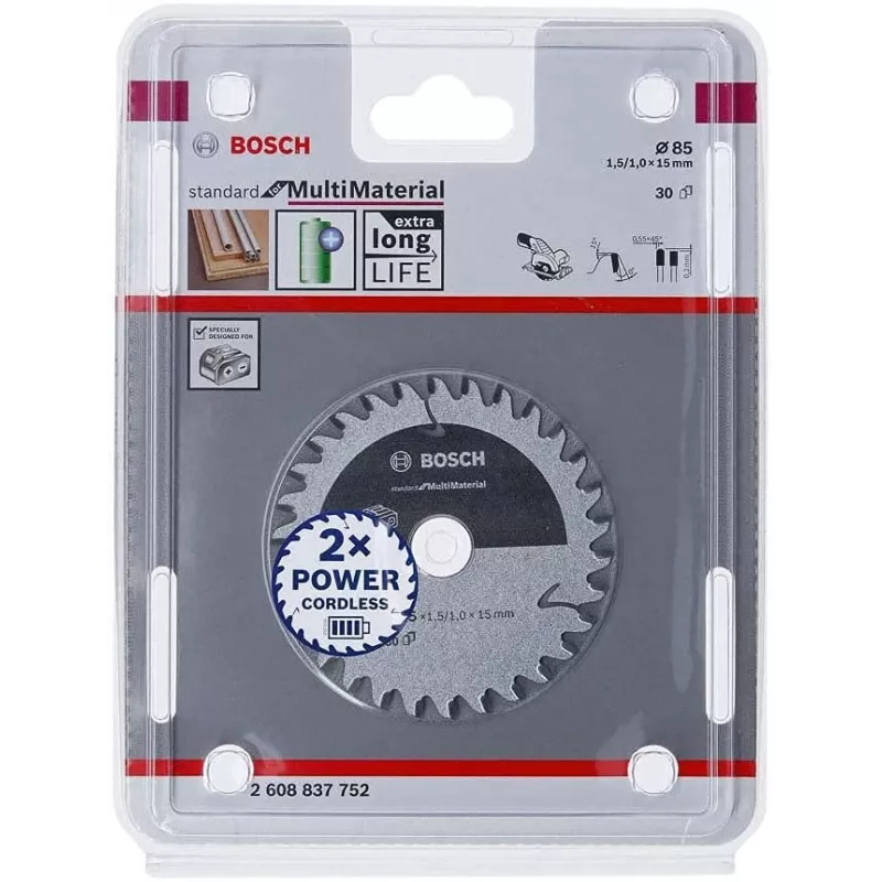 Bosch ‎2608837752 ripzāģa asmens 8,5 cm 1 gab.