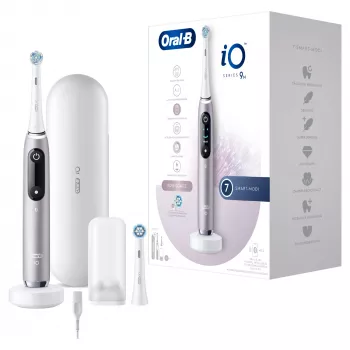 Oral-B iO Series 9n pieaugušo rotējoši svārstīga zobu birste Rožu