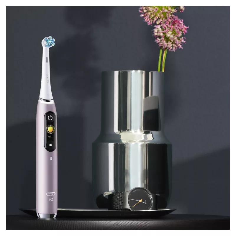 Oral-B iO Series 9n pieaugušo rotējoši svārstīga zobu birste Rožu