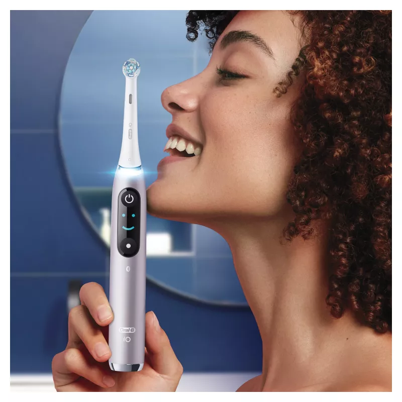 Oral-B iO Series 9n pieaugušo rotējoši svārstīga zobu birste Rožu