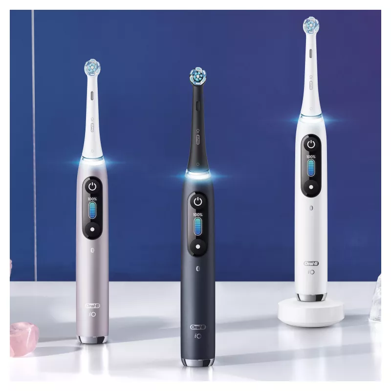 Oral-B iO Series 9n pieaugušo rotējoši svārstīga zobu birste Rožu