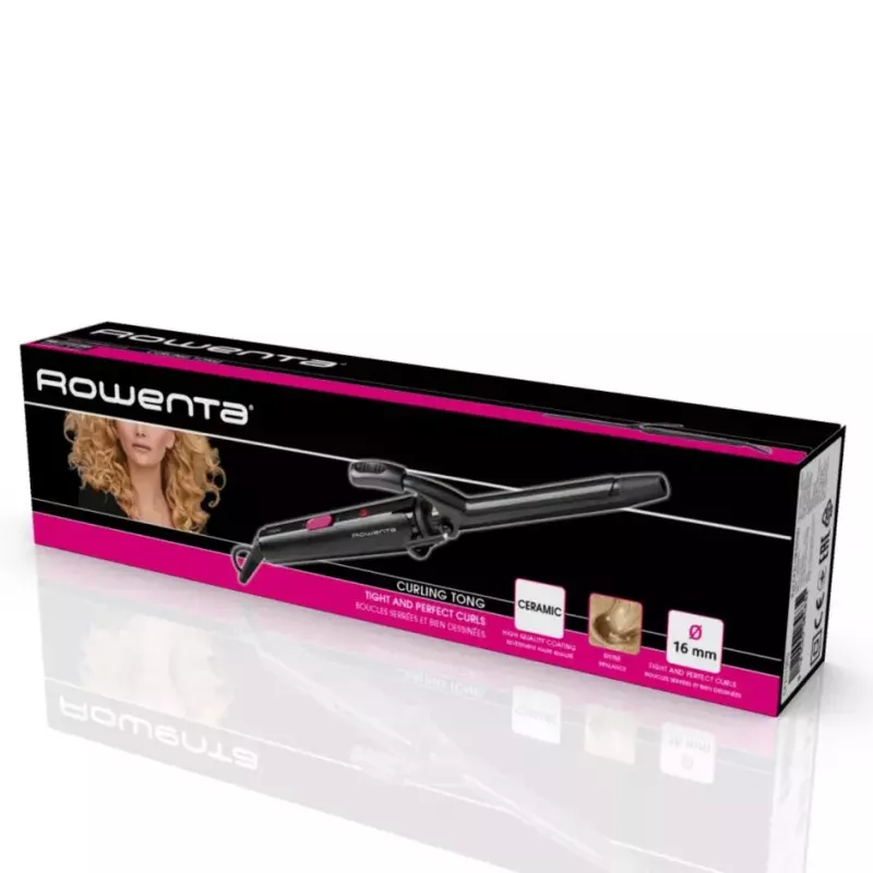 Rowenta Curler 2 CF2119 matu veidošanas rīks Lokšķēres Silta melna 25 W 1.8 m