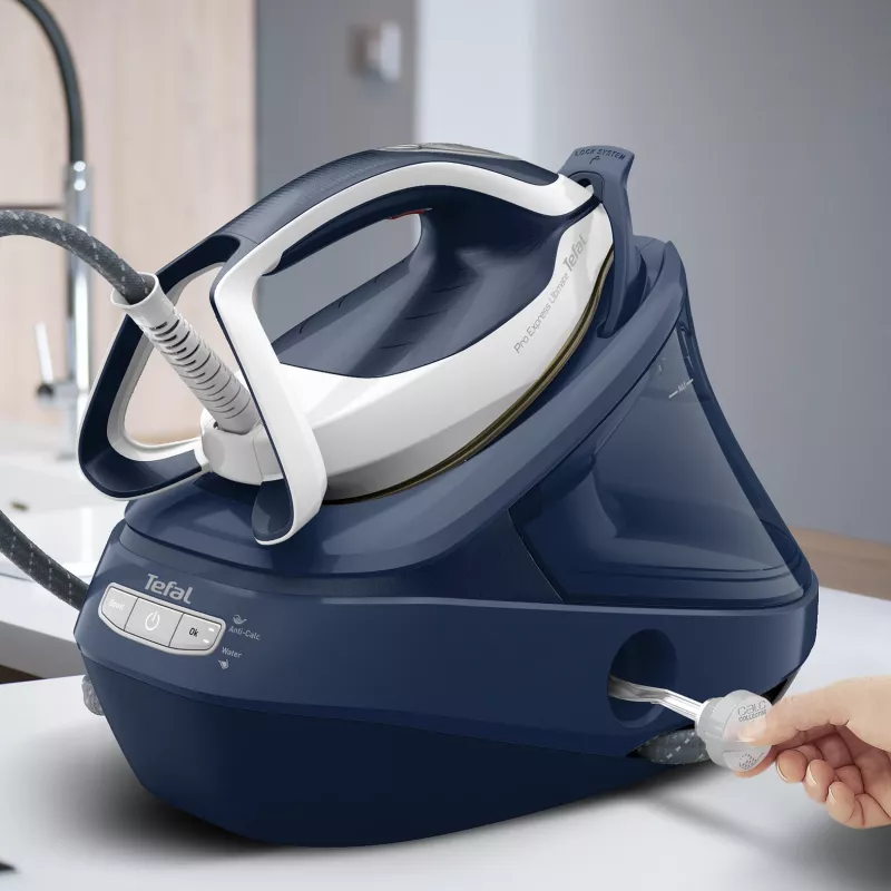 Tefal Pro Express Ultimate II GV9720 1.2 L Durilium Airglide Autoclean Ultra Thin soleplate Blue, balta