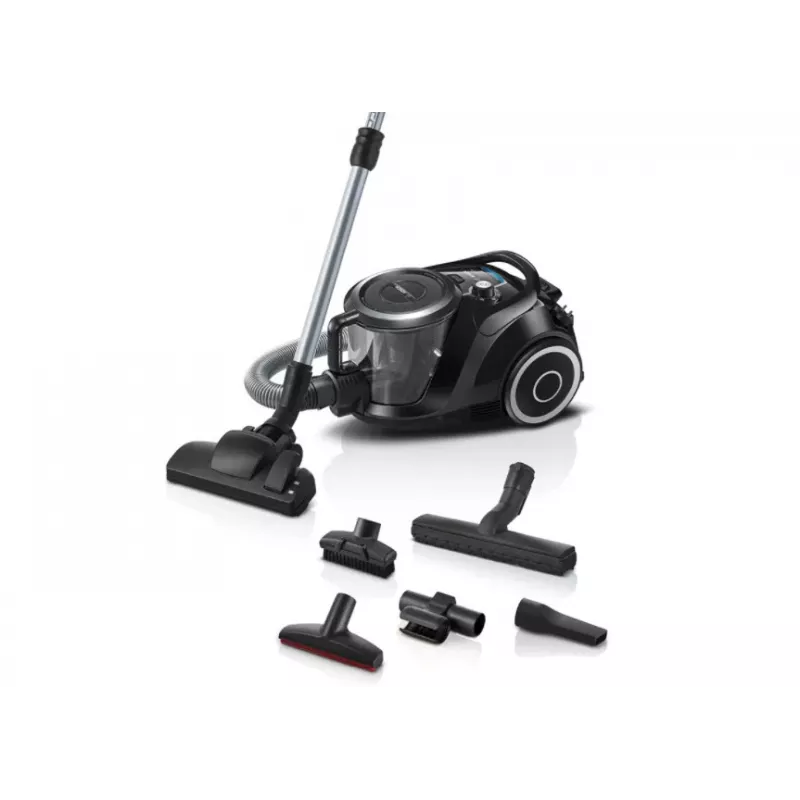 Bosch Serie 6 BGC41XSIL putekļsūcējs 2,4 L cilindriskā tipa putekļsūcējs Sausā tīrīšana 700 W bez maisiņa