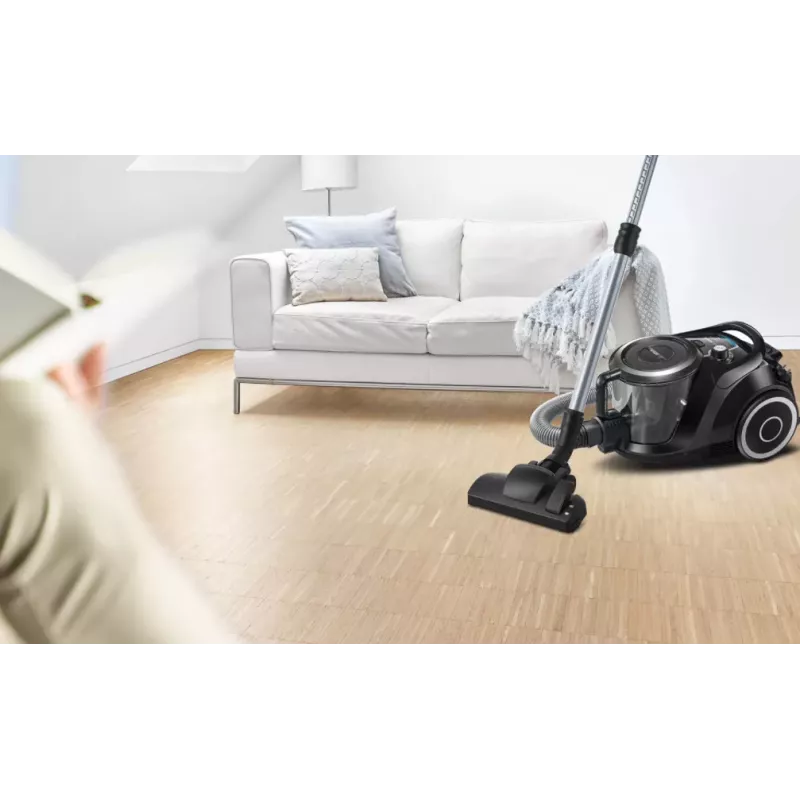 Bosch Serie 6 BGC41XSIL putekļsūcējs 2,4 L cilindriskā tipa putekļsūcējs Sausā tīrīšana 700 W bez maisiņa
