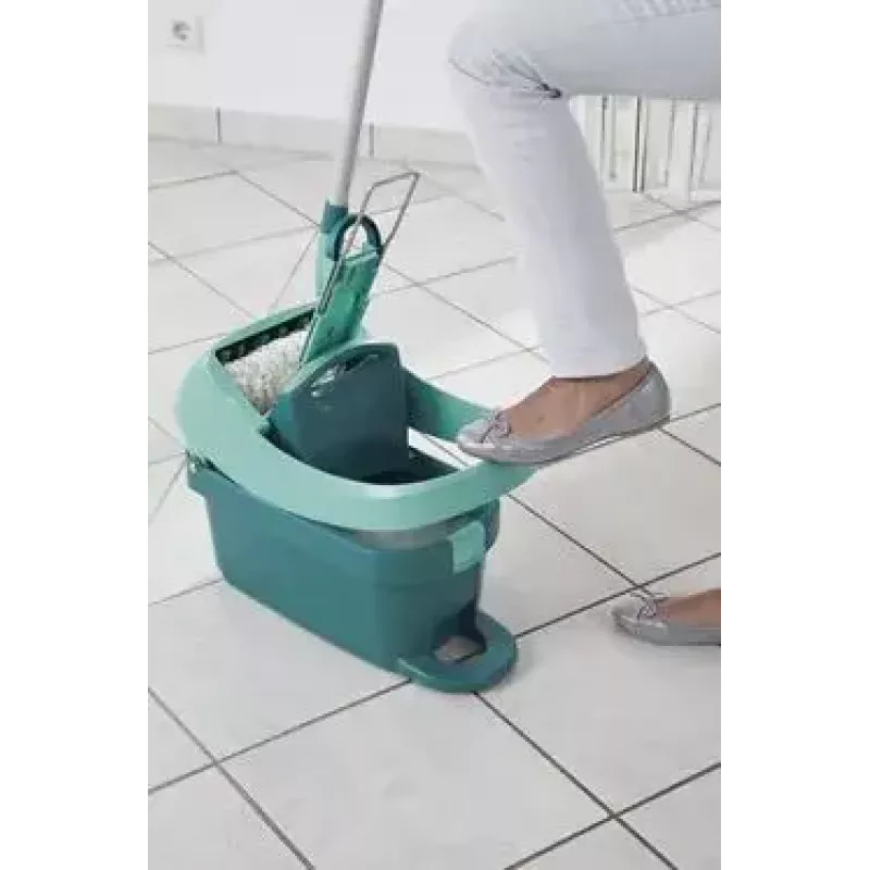 Grīdas mazgāšanas sistēmas spainis Leifheit 55076 — ergonomisks izspiedējs, liela ietilpība, zaļš