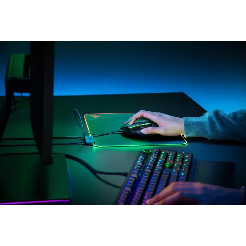 RAZER Firefly V2 spēļu peles paliktnis, melns