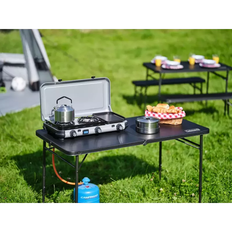 Šķidrās degvielas plīts Campingaz 2 MULTI COOK, 2 gatavošanas zonas, manuāla vadība