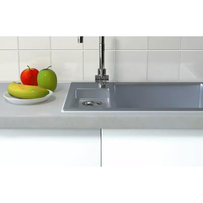 Silikona hermētiķis FISCHER 512209 — 310 ml, pelēks, keramikai, stiklam, metālam, PVC, plastmasai, kokam