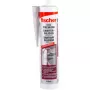 Silikona hermētiķis FISCHER 512209 — 310 ml, pelēks, keramikai, stiklam, metālam, PVC, plastmasai, kokam