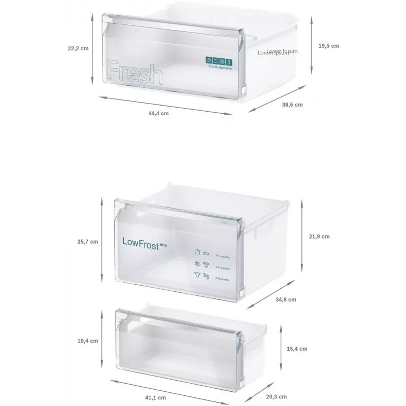 Siemens iQ100 KI87VNSE0 ledusskapis-sal dētava Iebūvēts 270 L Balts