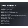 Konstrukciju rotaļlieta Cobi Opel Manta A 1970 mēroga 1:12 modelis, ķieģeļu komplekts