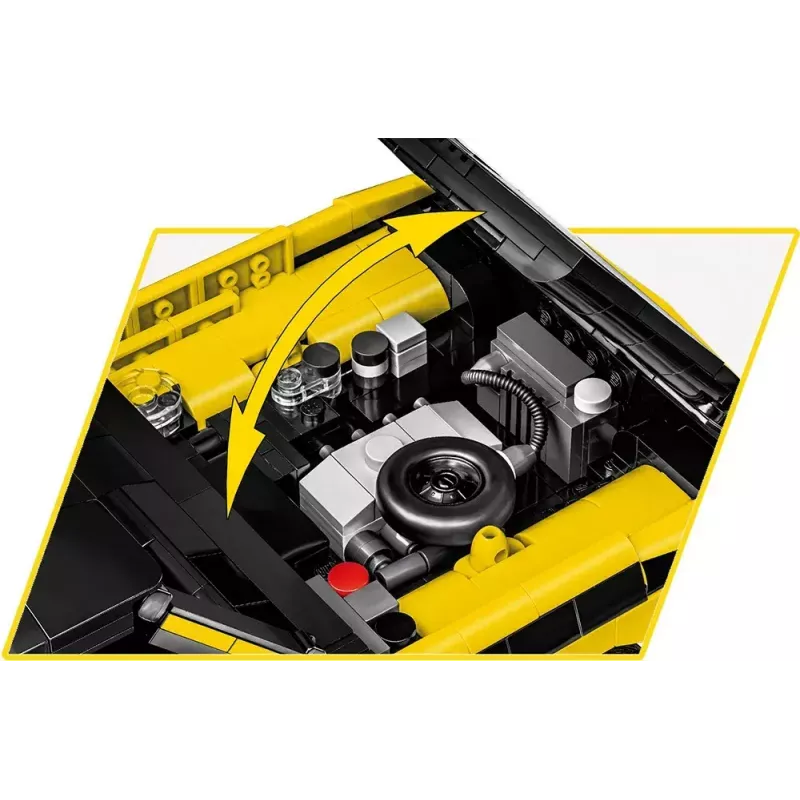 Konstrukciju rotaļlieta Cobi Opel Manta A 1970 mēroga 1:12 modelis, ķieģeļu komplekts