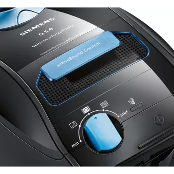 Siemens VSQ5X1230 putekļsūcējs 4,5 L Cilindriskais putekļsūcējs Sausā tīrīšana 850 W Putekļu maiss