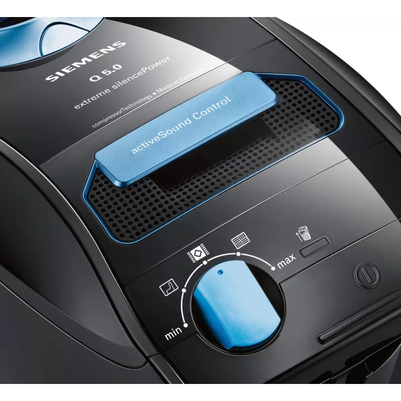Siemens VSQ5X1230 putekļsūcējs 4,5 L Cilindriskais putekļsūcējs Sausā tīrīšana 850 W Putekļu maiss