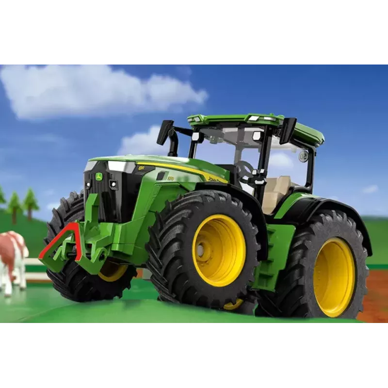 Traktors Siku John Deere 8R 370 melns zaļš dzeltens