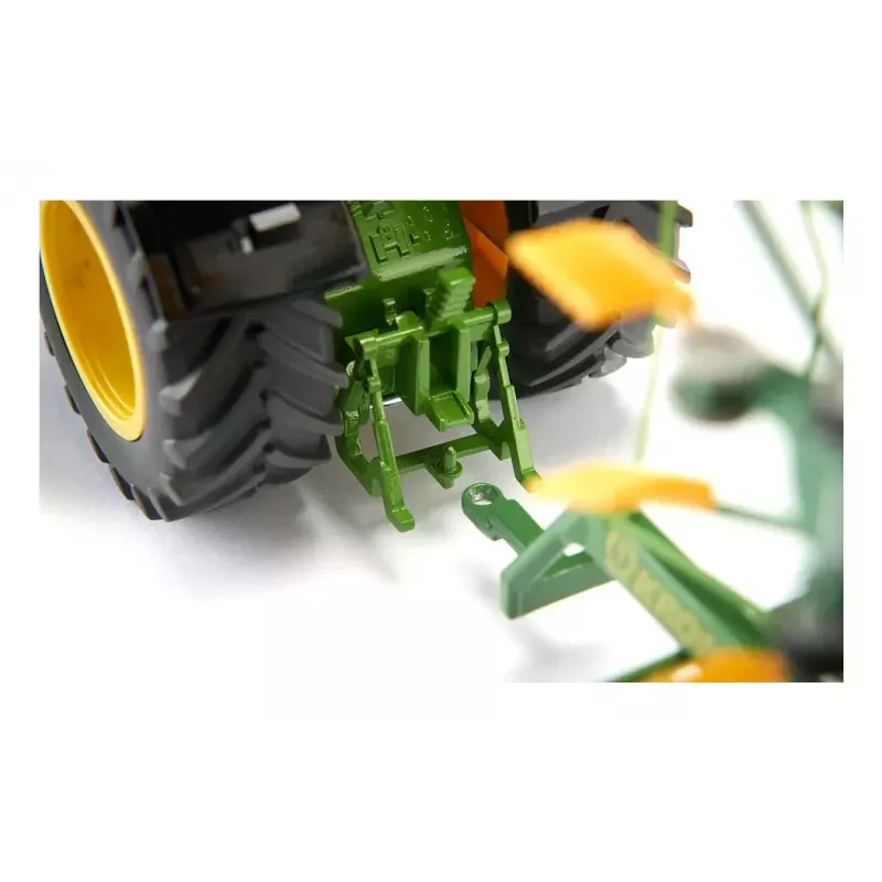 Traktors Siku John Deere 8R 370 melns zaļš dzeltens