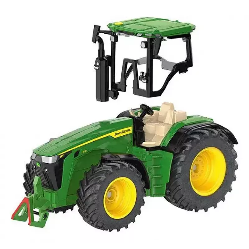 Traktors Siku John Deere 8R 370 melns zaļš dzeltens